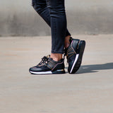 Anna-Sneakers eleganti con zeppa